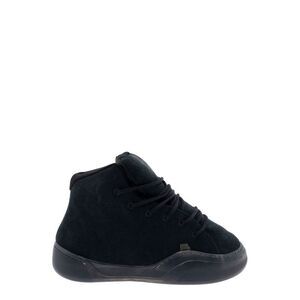 Erl Men 'Mid Vamp' Black Sneakers With Logo Lettering On The Tongue In Suede Man